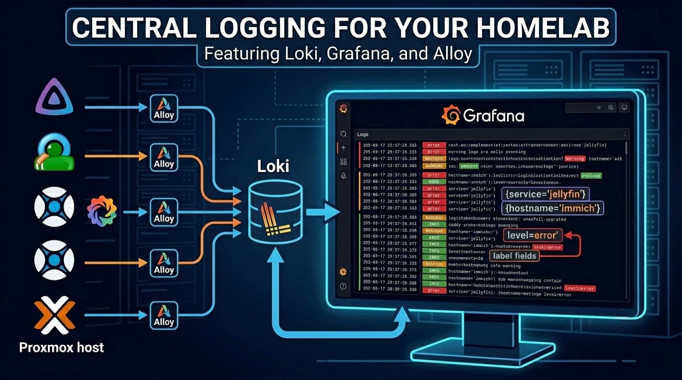 Central Logging for Your Homelab: Loki, Grafana, and Alloy