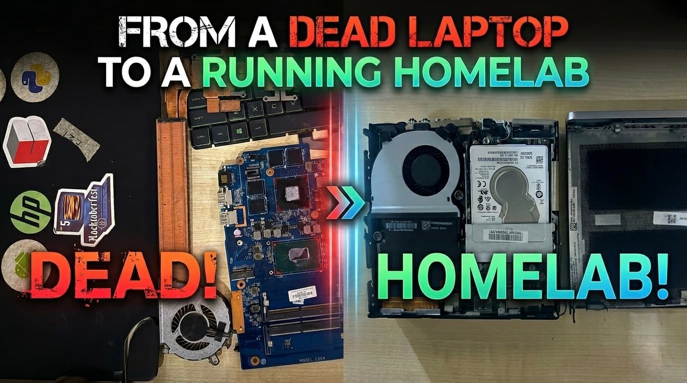 From a Dead Laptop to a Running Homelab