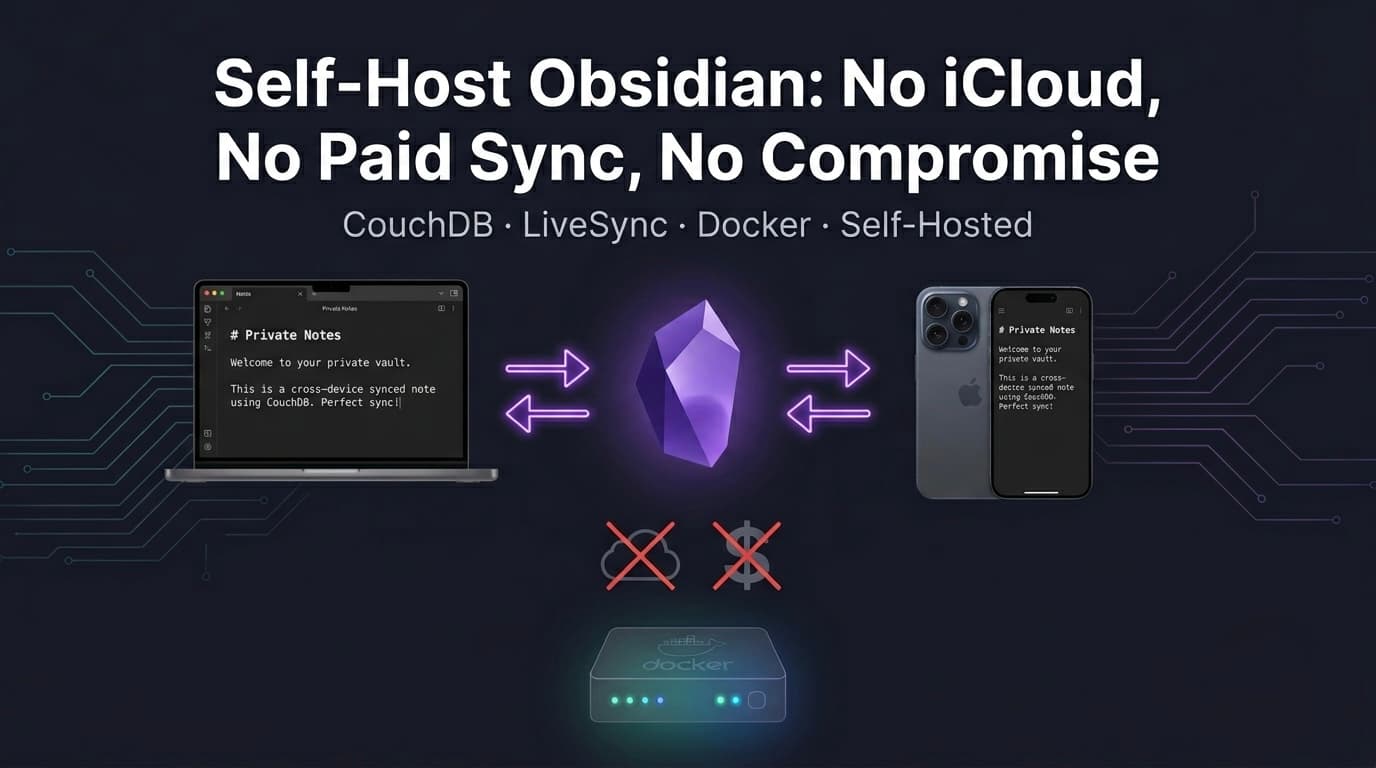 Self-Hosted Obsidian Sync: CouchDB + LiveSync on Proxmox